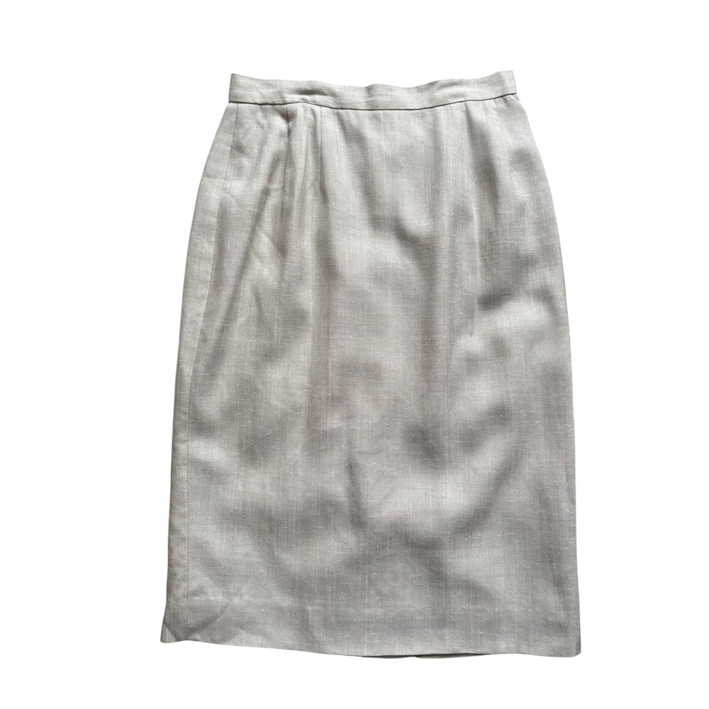 David Brooks Tan Lined Pencil Skirt Size 8 – Classic Mid-Length‎ Career Skirt